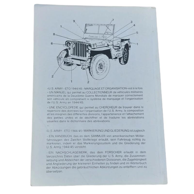 French Book 'U.S. Army (ETO 1944-45) Marquages et organisation'