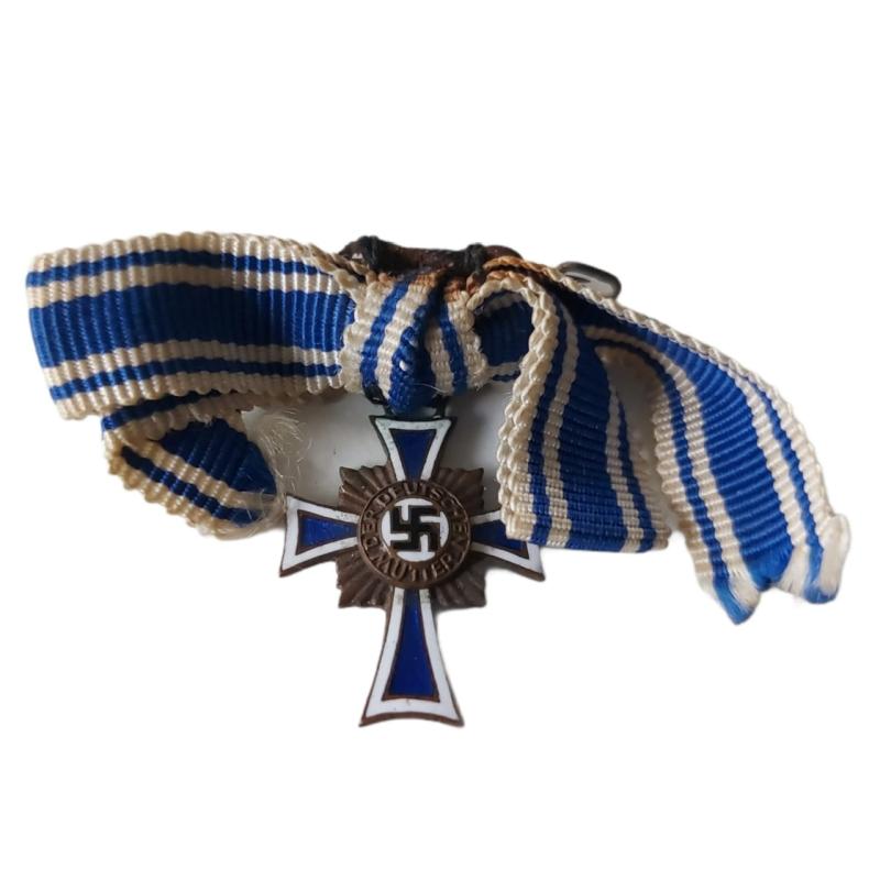 German Miniature Mother Cross in Bronze
