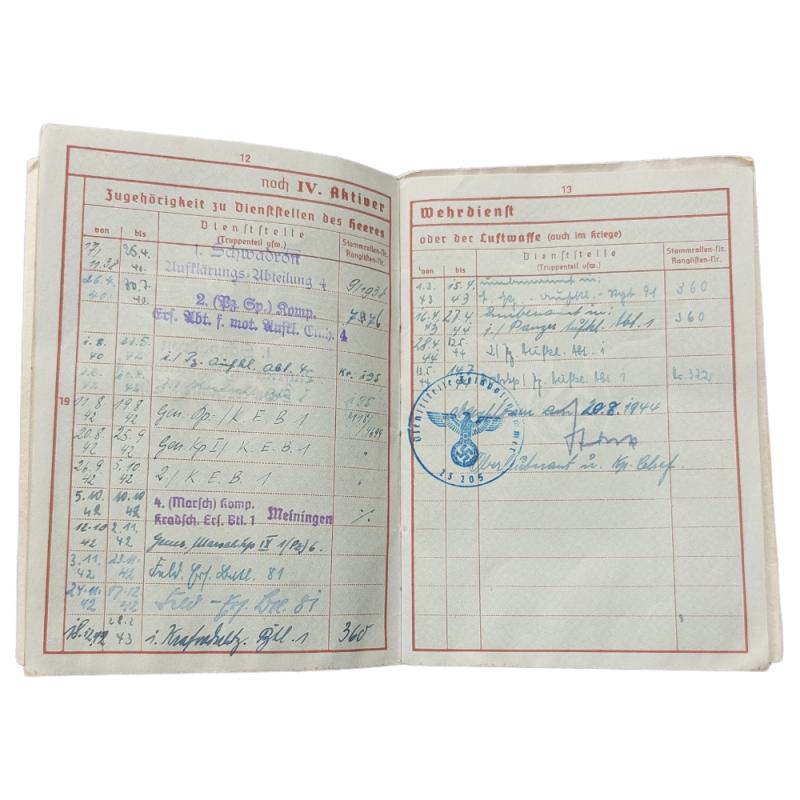 German K.I.A. Wehrpass Set