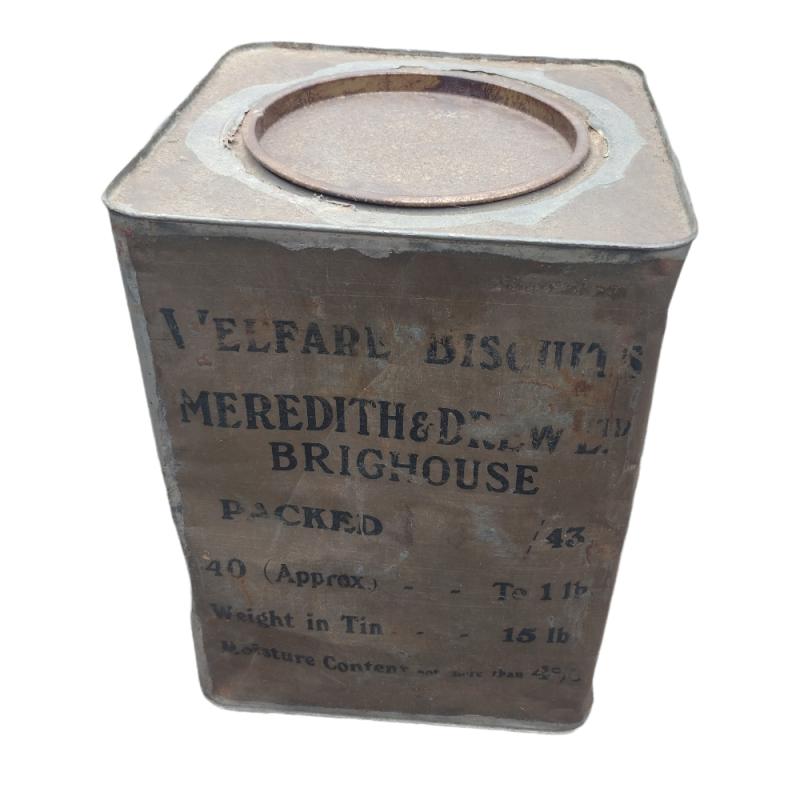 British Welfare Biscuits Tin