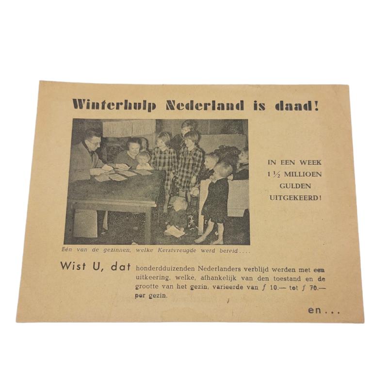 Dutch Winterhulp (Winterhulp Nederland - WHN) Flyer