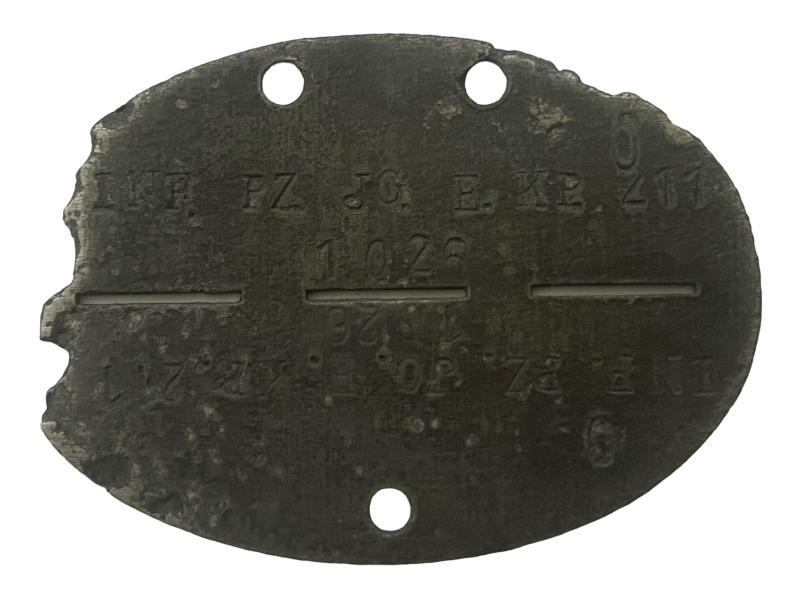 INF.PZ.JG.E.KP.211 Zinc Dog-Tag
