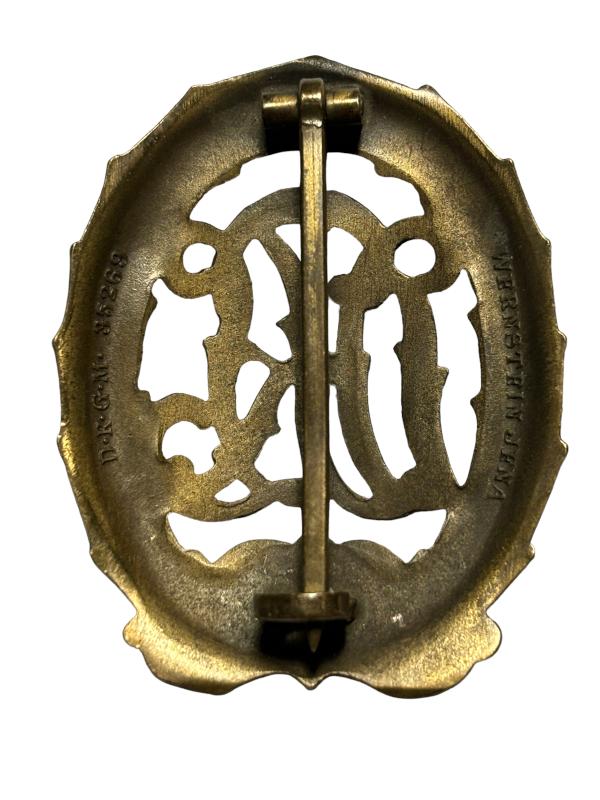 DRL Reichssportabzeichen Third Class in Bronze