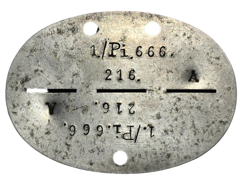 Erkennungsmarke 1./Pi666.
