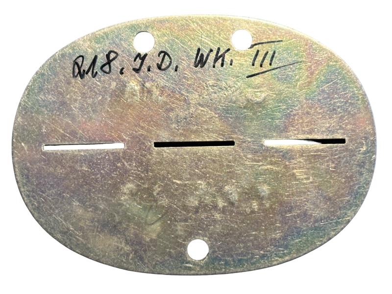 Erkennungsmarke 8./A.R.218