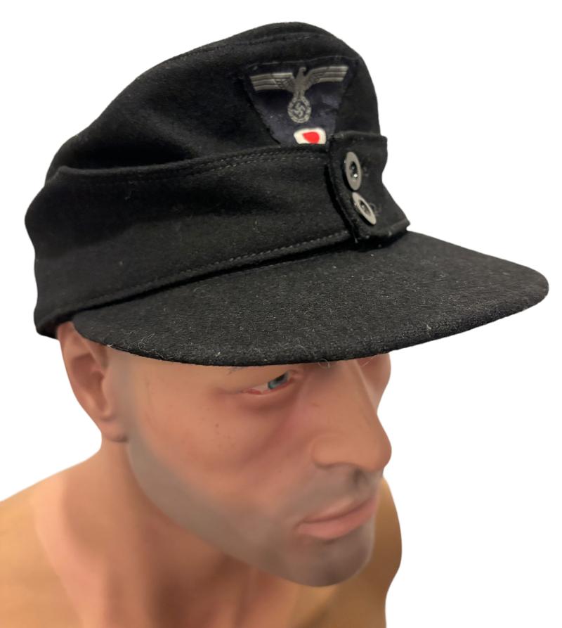 German Panzer (Heer) M43 black field cap 1944